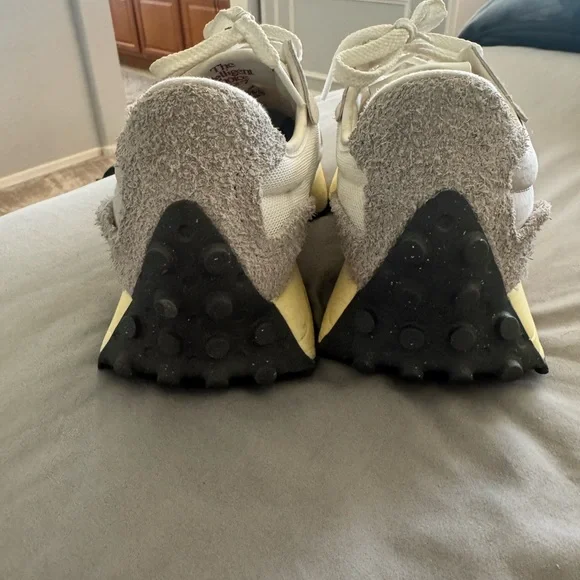 New Balance Cream and Yellow Athletic Shoes - Picture 3 of 4